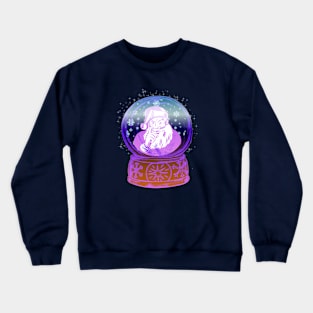 Magic Santa Snowglobe - Pink Vintage Crewneck Sweatshirt